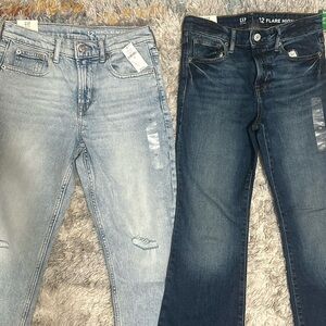 2 gap jeans new.